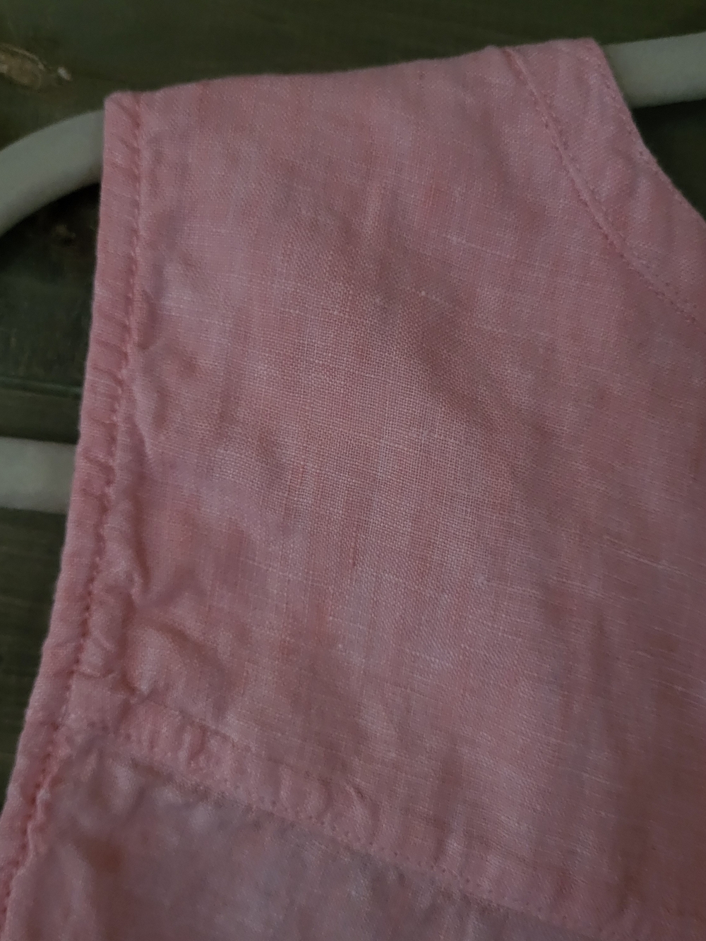 Christian Siriano Linen Pink Button Up Sleeveless Top L - Picture 4 of 9